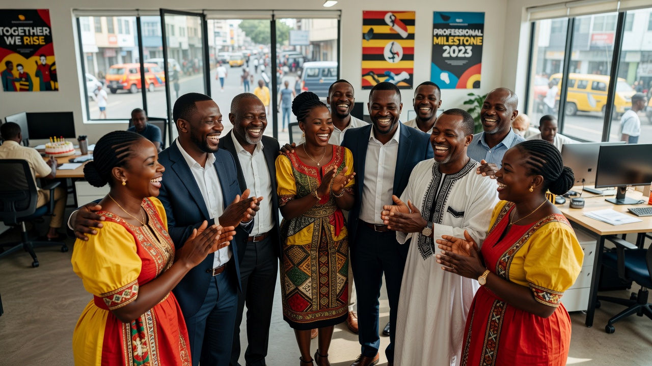 Client success celebration